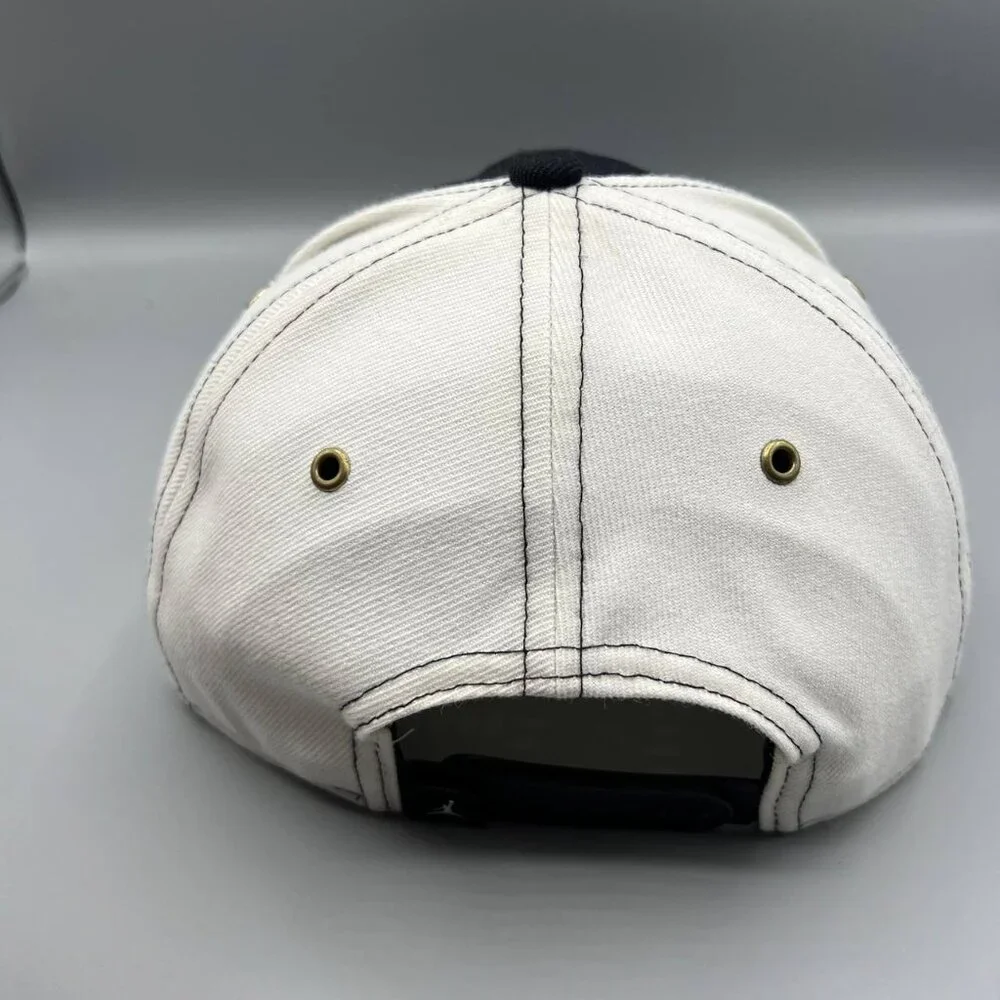 Air Jordan Hat Men Black White Embroidered Red Logo Jumpman Snap‎ Back Cap